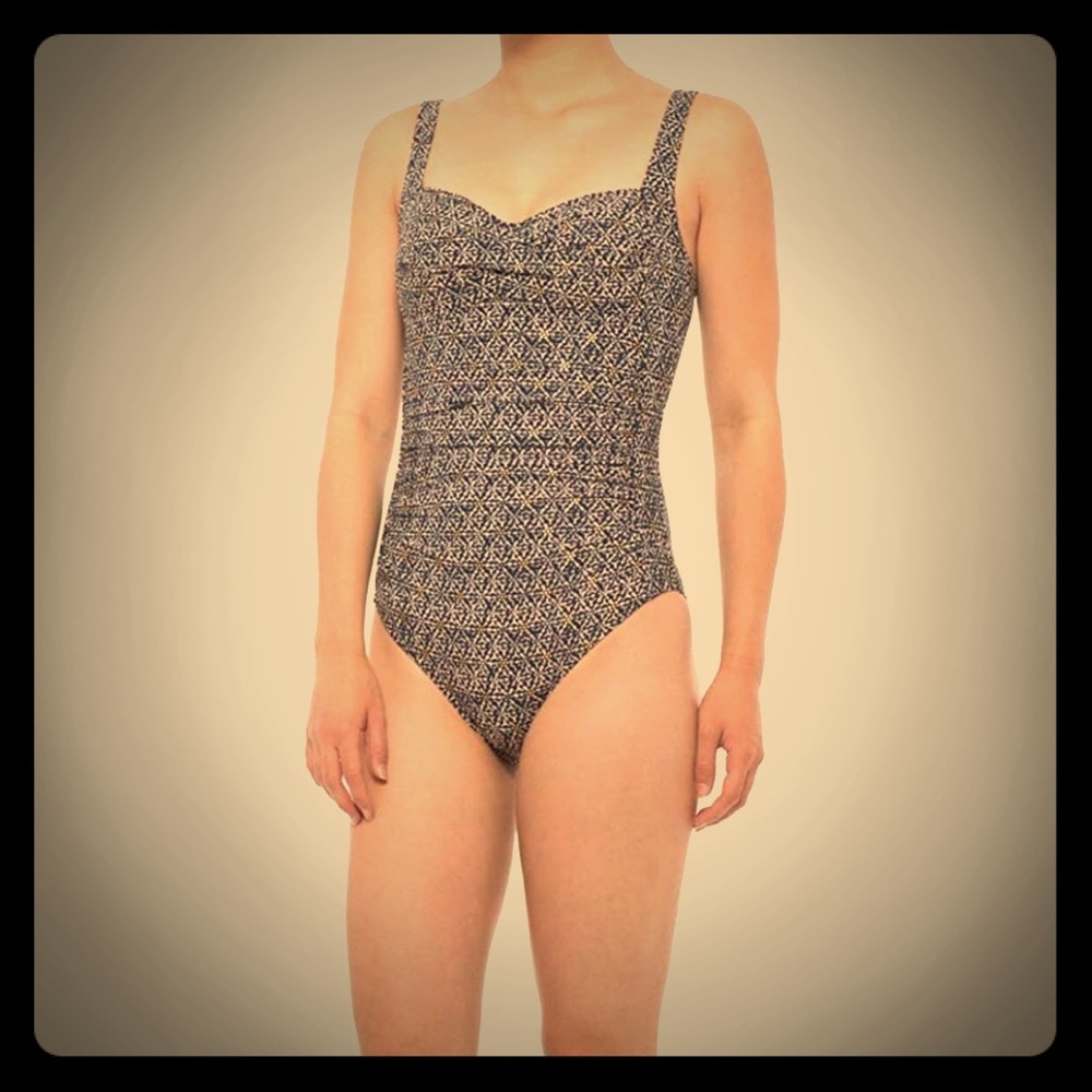 NWT Nip Tuck Swimsuit Nautical Foil Size 6